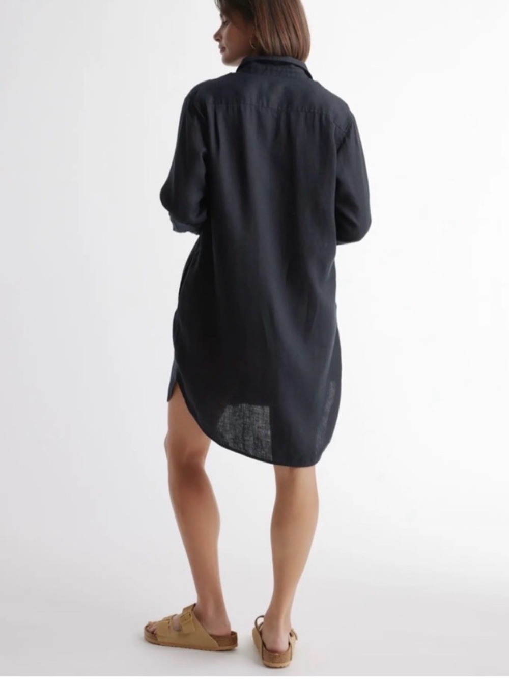 Quince 100% European Linen Shirt Dress M - Picture 2 of 7